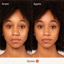 Avant / après BB Crème Nude Skin, teinte Ayous